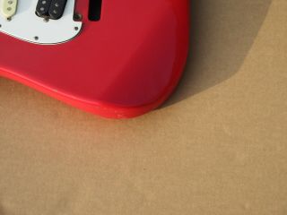 Vintage Charvel Strat Guitar Body With Pickups Pots Knobs Red 7