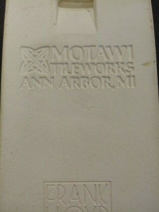 Vintage MOTAWI TILEWORKS Ann Arbor MI.  Frank Lloyd Wright 4 