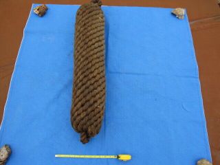Antique Vintage Large Nautical Boat Rope Fender Bumper Great For Wall Art