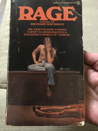 Rage - Rare Find - Stephen King/ Richard Bachman 1977 First Print Paperback