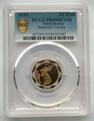 Korea 2018 Country 20 Won Pcgs Pr69 Gold Coin,  Proof,  Very Rare