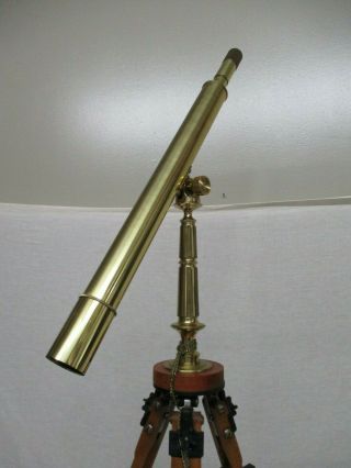 RARE VINTAGE JASON 40X40 TELESCOPE HARBOR MASTER BRASS,  STAND & BOSUN WHISTLE M 8