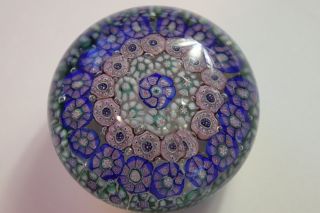 Antique England Glass Company Concentric Millefiori Paperweight