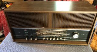 Rare Vintage Grundig Rf - 250 U Rf250u Tube Radio Fm Am Shortwave