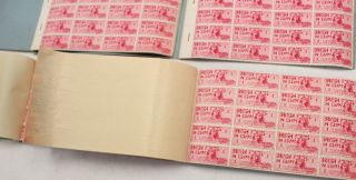 Rare EGYPT 1934 BRITISH FORCES 1 PIASTRE CARMINE 350 Stamps NH in 4 Books - S77 3