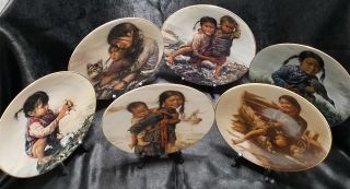 Vintage Complete Set Of Children Of Aberdeen Collector Plates Series (1979 - 1984)