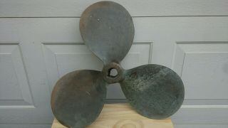 Vintage Perry Columbian B&s Bronze Propeller Yacht 23 X 18 11752 1 1/2 " Tapered