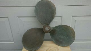 VINTAGE PERRY COLUMBIAN B&S BRONZE PROPELLER YACHT 23 X 18 11752 1 1/2 