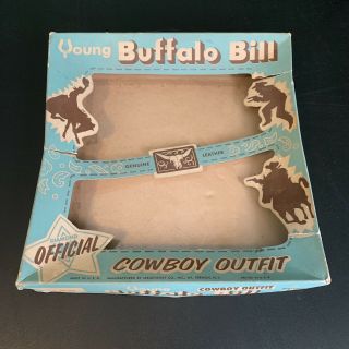 Rare Young Buffalo Bill Cowboy Outfit Diamond Brand Kids Costume Box Only 1950s