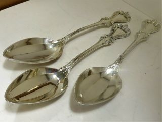 3 PIECE TOWLE OLD COLONIAL STERLING SERVING SPOONS 8 - 1/2 