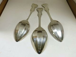 3 PIECE TOWLE OLD COLONIAL STERLING SERVING SPOONS 8 - 1/2 