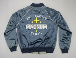 Vintage 1980 ' s Magnum P.  I.  On Location Hawaii Crew Tour Jacket • MEDIUM • RARE 2