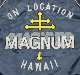Vintage 1980 ' s Magnum P.  I.  On Location Hawaii Crew Tour Jacket • MEDIUM • RARE 4