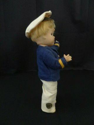 Vintage Vogue Toddles Sailor Doll,  1937 - 1945,  8 Inches,  Tagged,  All,  EC 2