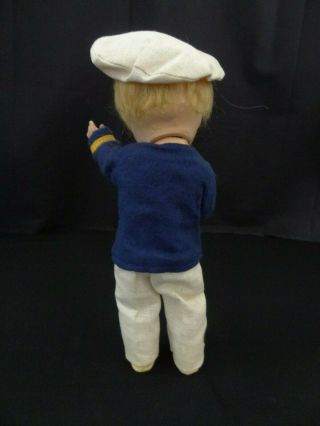 Vintage Vogue Toddles Sailor Doll,  1937 - 1945,  8 Inches,  Tagged,  All,  EC 3