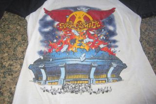 Vintage 1982 Aerosmith Rock in a Hard Place Concert Tour TShirt Jersey 2