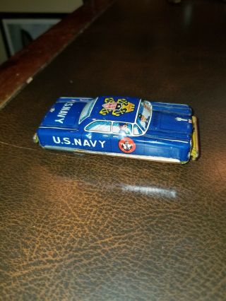 Vintage Japan Ford Tin U.  S.  Navy Awesome Friction