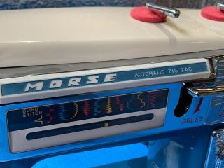 Vintage Morse Fotomatic IV Automatic Zig Zag Sewing Machine Model 4400,  Pedal 4