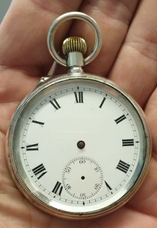 Iwc Peerless Pocket Watch Calibre 57 Stauffer & Co.  Borgel Sterling Case 1919