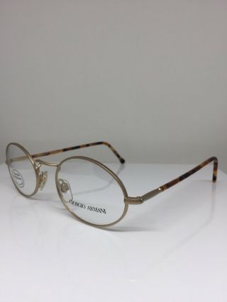 Vintage Giorgio Armani 240 Eyeglasses Ga 240 C.  703 Satin Gold 50 - 21mm Italy