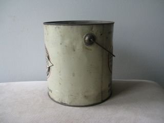 Vintage Q and Q Smith ' s Baltimore Oysters 1 Gallon Tin Can 2