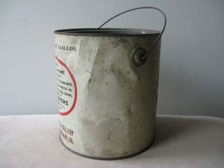 Vintage Q and Q Smith ' s Baltimore Oysters 1 Gallon Tin Can 4