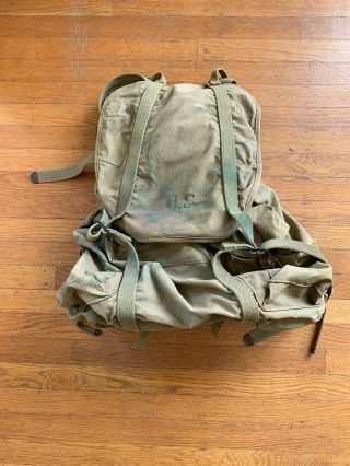 Us.  Army : Wwii 1943 10th Mountain Division Backpack Rucksack Field Pack