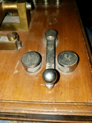 Antique Japanese Chinese Telegraph Morse Code Key 4