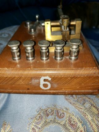 Antique Japanese Chinese Telegraph Morse Code Key 8