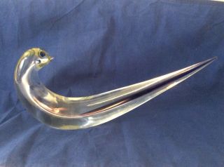 Vintage Murano Italy Seguso Verti d’Arte Love Birds Art Glass Sculptures 5