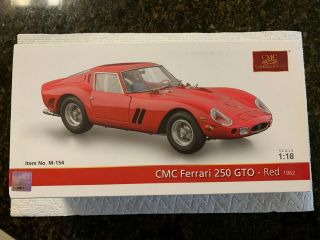 1/18 Cmc Ferrari 250 Gto - Red 1962 M - 154 - Rare Mib