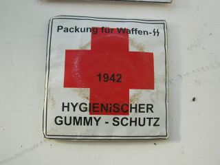 German WW2 soldiers Condoms rubber Gummy Schutz 2x Packung 1942 year 3