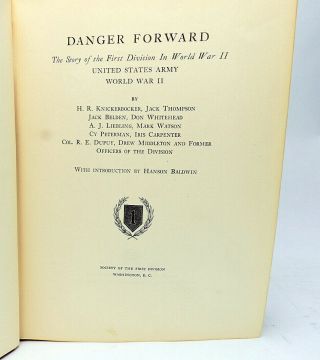 Danger Forward 1st Division In World War Ii 1947 1st Ed D - Day Omaha Beach