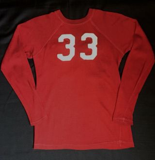 Antique Vintage Game Worn 1930s Football Jersey Felt Wool Ohio State? 5