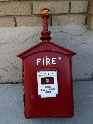 Gamewell Fire Alarm Call Box Telephone Phone Station Firefighter Police Vintage