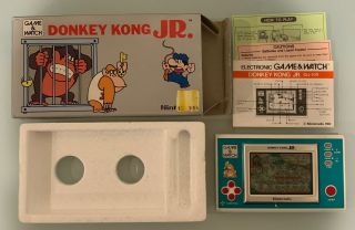 Vintage Nintendo Game & Watch Donkey Kong Jr.  Dj - 101 With Box