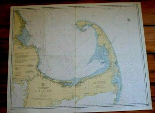 1208 Cape Cod Bay Antique Nautical Chart