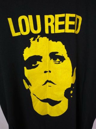 Vintage Lou Reed Rock & Roll Animal Rare Concert Band T Shirt 1970’s Primo USA 3