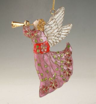 Precious Cloisonne Enamel Hand - Made Mascot Handmade Angel Statue Pendant Decora