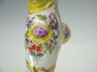 BIG 18th C Meissen porcelain figural cane walking stick handle - Lady with veil 5