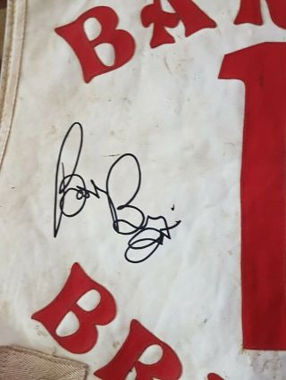 RARE ICONIC SPEEDWAY RACE JACKET BARRY BRIGGS 1970S SIGNED. 3