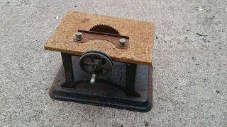 Vintage Steam Tin Toy Saw Table Made In Western Germany