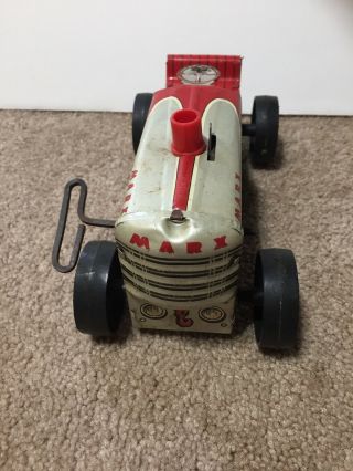 Marx Tin Litho 5 Wind - up Tractor Vintage Toy 5