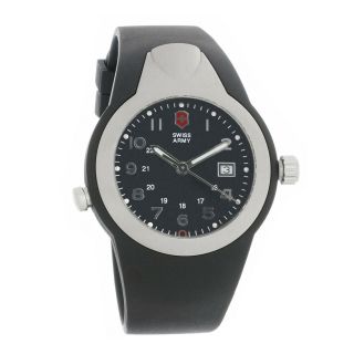 Swiss Army Nite Vision Mens Black Date Dial Swiss Quartz Watch 24070