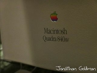 Apple Macintosh Quadra 840AV 68040 40Mhz 128MB RAM 9GB HD Mac OS 8.  1 RARE 7