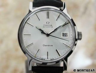 Omega Geneve Automatic Vintage 1970 Swiss Made Stainless St Men 35mm Watch Mc318