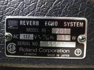 Roland RE - 201 SPACE ECHO Vintage Pro Audio Equipment 7