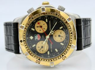 Vintage Tag Heuer 2000 Professional Chronograph Watch Men ' s Quartz 565.  306 4