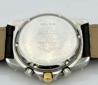 Vintage Tag Heuer 2000 Professional Chronograph Watch Men ' s Quartz 565.  306 5