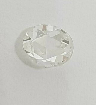 Antique Victorian Rose cut Diamond natural mine F color 0,  5 ct 19th c 3